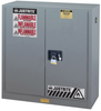 Justrite Sure-Grip EX 30 gal Gray Hazardous Material Storage Cabinet - 43 in Width - 44 in Height - Floor Standing - 697841-11333 - 697841-11333 - R. S. Hughes Company, Inc.