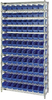 Open Wire Shelving, 12Shelves, 88Bin/blu; Shelving Unit Type Quantum Storage - 44AC8050 - Newark, An Avnet Company