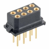 8+8 Pos. Female DIL Vertical Throughboard Conn. for Latches - M80-7701642 - Harwin Plc