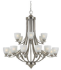 33295 Large Chandeliers-Glass Shade - 373835 - Capital Lighting, Inc.