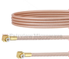 Snap-On RA MMBX Plug to RA Snap-On MMBX Plug Cable RG316-DS Coax in 24 Inch - FMCA1450-24 - Fairview Microwave Inc.