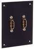 Universal Sub-Panel, Dual HDMI Couplers -- REF00038