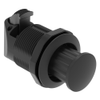 Push-to-Close Latch, No Restriction, Plastic, Natural, Black - M1-2A-11-5 - Southco