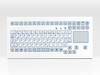 Industrial TKS Keyboard for Front-side Integration with Integrated Touchpad -- TKS-088c-TOUCH-MODUL - Image