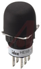 Switch, Enabling; Pushbutton; Off-On-Off DPDT; 125V/0.5A Res; Rnd pnl mt; Blk - 70173658 - Allied Electronics, Inc.