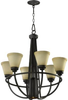 6061-7-95 Mid. Chandeliers-Glass Up -- 473300
