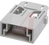 Han RJ45 Modular;1 Module;Male Insert;Non-Overmolded Patch Cable;Cat 5e;8 Pins - 70104152 - Allied Electronics, Inc.