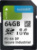 Secure SD Card, PS-66 DP (high endurance), 64 GB, 3D PSLC Flash, -40°C to +85°C -- SFSD064GL1PT1MT-I-7G-02P-SW4