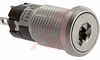 Switch,Keylock,Miniature,Low Security,On-Off-On,2 Key Removable Position - 70192072 - Allied Electronics, Inc.