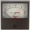 Ammeter; 0 to 15 ACA; + 2%; 2-1/2 in.; 2%; 2.16 in.; 0.140 in.; -20 to degC - 70209459 - Allied Electronics, Inc.