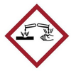 Brady B-7541 White / Black / Red Diamond Polyester Chemical Hazard Label - 1.5 in Width - 1.5 in Height - 121198 - 662820-54729 - R. S. Hughes Company, Inc.