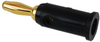 Banana Plug, 15A, Screw, Black; Gender Pomona - 96F7085 - Newark, An Avnet Company