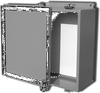 Powder Coated Steel NEMA 12 Wallmount One Door Single Access - J-16146LC - EMF Company, Inc. (The)