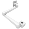 Monitor Mount, Tilt & Swivel, Double Arm, Pole Mount, Aluminum Alloy, Powder Coat, White - AV-D40-65D162-76 - Southco