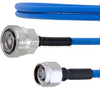 Low PIM 7/16 DIN Female to N Male Plenum Cable SPP-250-LLPL Coax in 12 Inch and RoHS with LF Solder - FMCA1786-12 - Fairview Microwave Inc.