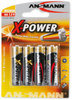 Premium X-Power Aa Alkaline Batteries 4-Pack Blister; Battery Voltage Ansmann - 31AC5345 - Newark, An Avnet Company
