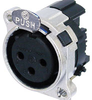 NEUTRIK NC3FBH2 3-PIN FEMALE XLR RECEPTACLE HORIZONTAL PCB M - NEUNC3FBH2 - HAVE, Inc.