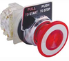 Pushbutton, Non-Illuminated, Red Maintained (Push/Pull), 1NO-1NC, 30mm,10A, 600V - 70060383 - Allied Electronics, Inc.