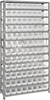 Open Shelving, 13Shelves, 96Bins, Clear; Shelving Unit Type Quantum Storage - 42AC9114 - Newark, An Avnet Company
