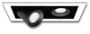 Mini Flex: Multi Lamp Adjustable Accent, Metal Halide MINI T4 GU6.5, Open Trim Kit - HMT4 - Pathway Lighting Products, Inc.