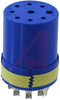 connector comp,insert only,size 20,blueinsul,2#12 & 7#16 solder cup socket cont - 70141366 - Allied Electronics, Inc.