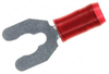 Terminal, Spade/fork, #8, Crimp, Red; Product Range Amp Te Connectivity - 90F6259 - Newark, An Avnet Company