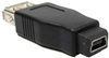 USB A Female to Mini 5 pin (B5) Female Adapter -- UB11-02 - Image
