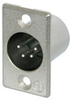 Neutrik NC4MP 4-Pole Male XLR Receptacle Nickel/Silver - NEUNC4MP - HAVE, Inc.