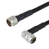 N Male to RA N Male Cable LMR-400-UF Coax in 48 Inch and RoHS - FMC0142405LF-48 - Fairview Microwave Inc.