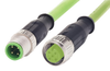 Sensor Cable, 4P, M12 Plug-Receptacle, 1M; Connector Type A Harting - 94X0201 - Newark, An Avnet Company