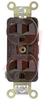 Electrical Receptacle; 15 A; 125 V; Back and Side; Brown; Brass; Brass; Steel - 70116127 - Allied Electronics, Inc.
