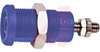 PANEL MT IEC 4MM(0.16IN)JACK FOR SHEATHED PLUG, HEX NUT, 10/PKG, Blue - 70197283 - Allied Electronics, Inc.