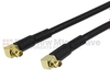 RA MMCX Plug to RA MMCX Plug Cable RG-174 Coax in 120 Inch - FMC1919174-120 - Fairview Microwave Inc.