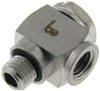 1/4-28 Male Thread to 1/4-28 Female Thread Elbow -- MLS-1414 - Image