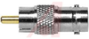 Adapter; BNC Female to Phono Plug; Nickel Plated Brass; Delrin; 0.436 in. - 70198308 - Allied Electronics, Inc.