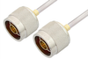 N Male to N Male Cable 6 Inch Length Using PE-SR402AL Coax - PE34138LF-6 - Pasternack