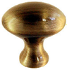 Solid Brass Egg 1 Inch Cabinet Knob, Antique .. - 817114 - HardwareSource, Inc.