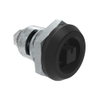 Quarter-Turn Cam Latch, 7 mm Square Recess, Spring-return Actuator, Sealed, Zinc Alloy, Powder Coat, Black - E5-6-045-TR0 - Southco