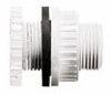 Bulkhead connector, polypropylene, 1