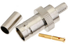 BNC Female (Jack) Connector for RG55, RG141, RG142, RG223, RG400 Cable, Crimp/Solder -- FMCN1573 - Image