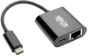 USB-C to Gigabit Network Adapter with USB-C PD Charging - Thunderbolt 3, Black -- U436-06N-GB-C