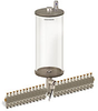 Levelux Clear View Multiple Feed Electro Lubricator, 1 gal Acrylic Reservoir, 24 Feeds, 1/8