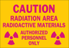 Brady B-302 Polyester Rectangle Yellow Radiation Hazard Sign - 14 in Width x 10 in Height - Laminated - 88747 - 754476-88747 - R. S. Hughes Company, Inc.
