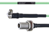 Temperature Conditioned Low Loss RA SMA Male to N Female Bulkhead Cable LL160 Coax in 48 Inch - FMHR0202-48 - Fairview Microwave Inc.