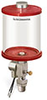 Red Color Key, Clear View Single Feed Electro Lubricator, 1 qt Pyrex Reservoir, 1/2” Male NPT, 24VDC - B5160-032PB024D4RW - Oil-Rite Corp.