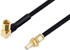 SSMC Plug Right Angle to SSMC Jack Bulkhead Cable 72 Inch Length Using PE-SR405FLJ Coax - PE3C4483-72 - Pasternack