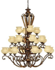 1695BRL Large Chandeliers-Glass Shade - 365308 - Capital Lighting, Inc.