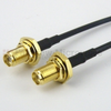 SMA Female Bulkhead to SMA Female Bulkhead Cable RG174 Coax - FMC1212174 - Fairview Microwave Inc.