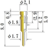 Medium Size Socket Pin - PDK1580-GG - JC Cherry, Inc.