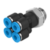 Fittings, Couplings, and Distributors - 2171-QSQ-G1/8-4-ND - DigiKey